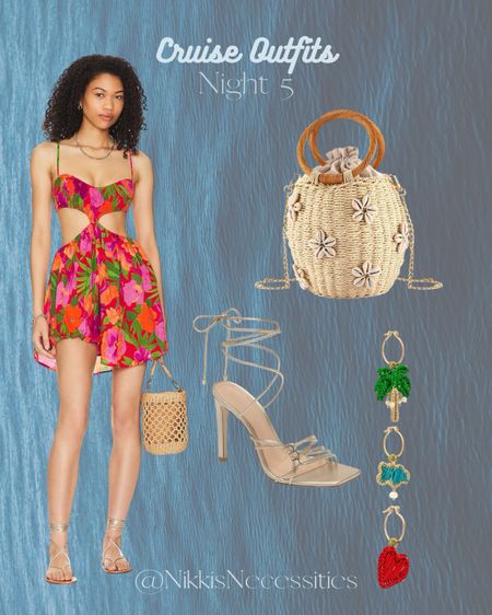Cruise outfits 
Vacation outfits 
Tropical vacation 
Jamaica 
Bahamas 
Mini dress 
Indah mini dress 
Revolve finds 
Cutout dress 
Printed mini dress 
She’ll bucket bag 
Crochet bucket bag 
Gold lace up sandals 
Gold shoes Amazon finds 
Amazon fashion 
Amazon accessories 
Crochet earrings 
Statement earrings 
Earrings set 


#LTKtravel #LTKGiftGuide #LTKstyletip