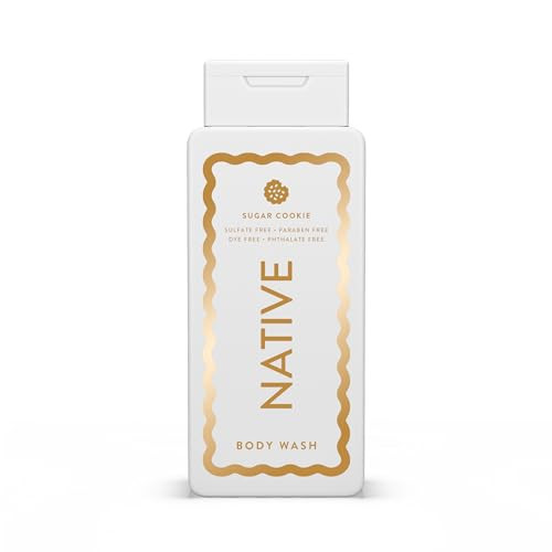 Native Body Wash, Holiday Edition, Sugar Cookie Scent, Contains Naturally Derived Ingredients | For Women & Men, Sulfate, Paraben, & Dye Free Leaving Skin Soft and Hydrated | 18 oz | Amazon (US)