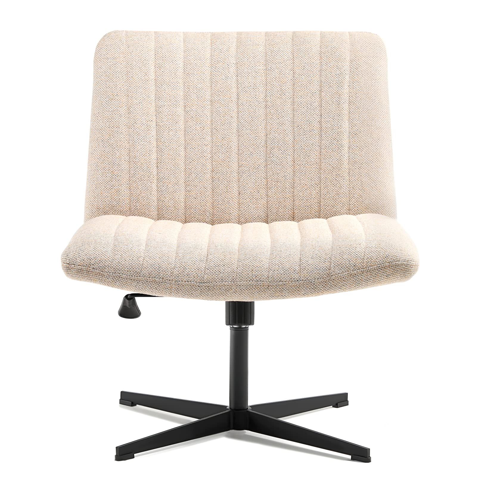 LEAGOO Armless Office Desk chair, Fabric Padded , Height Adjustable Wide Seat, Mid Back Ergonomic... | Amazon (US)