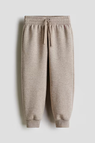 H & M - Brushed-inside joggers - Brown | H&M (UK, MY, IN, SG, PH, TW, HK)