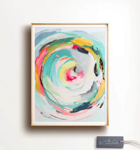 Abstract Art PRINTABLE Wall Art Colorful Art Abstract - Etsy | Etsy (US)