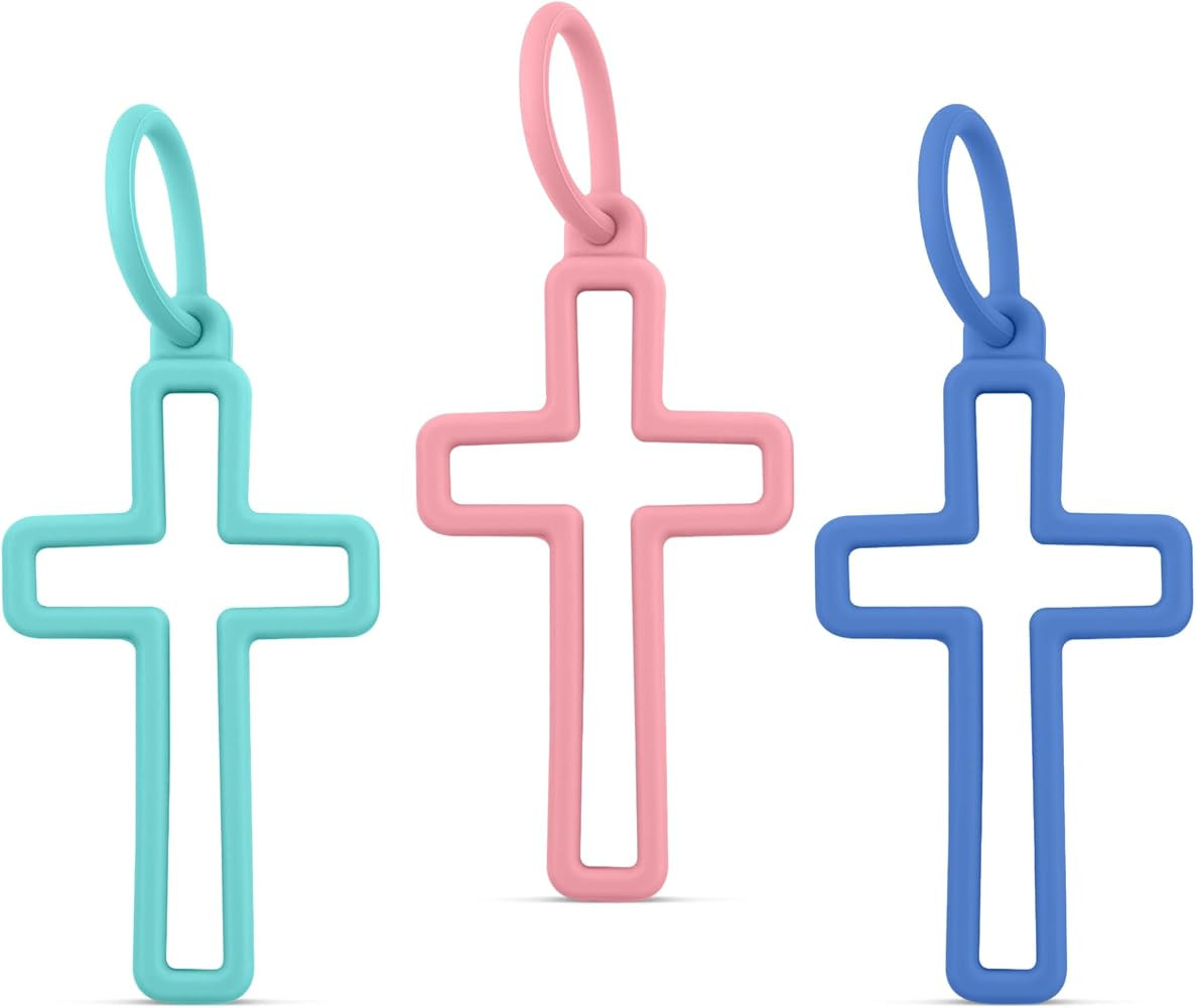 Ryan & Rose Silicone Cross Charms - Share Jesus & Flex Your Faith - Christian Charm for Backpacks... | Amazon (US)