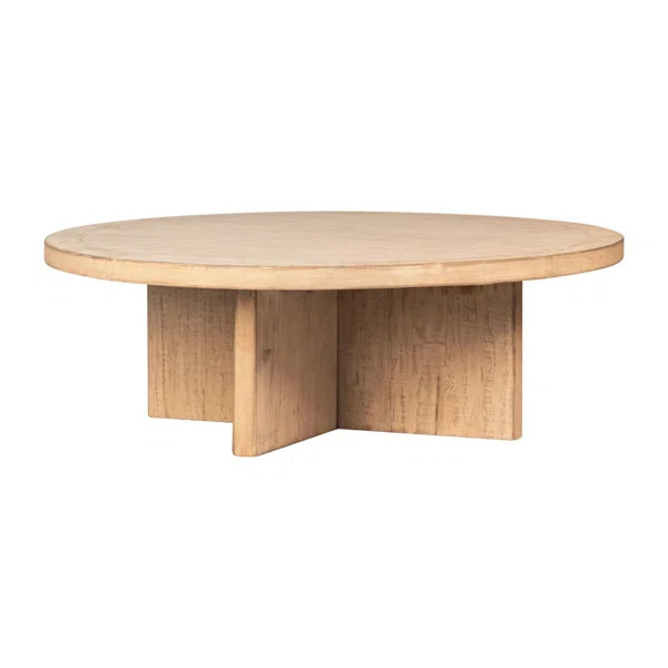 Trion Solid Wood Pedestal Coffee Table | Wayfair North America