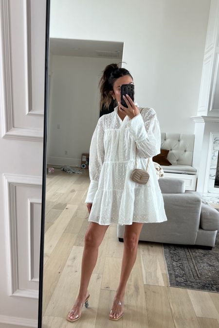 White summer dress 🤍 this dress is a designer look for less and under $100! Perfect for date night & summer vacations.

Amazon find, Amazon fashion, date night outfit, girls night outfit, vacation outfit, white dress, resort wear, short white dress, long sleeve dress, Christine Andrew 

#LTKFindsUnder100 #LTKStyleTip #LTKSeasonal