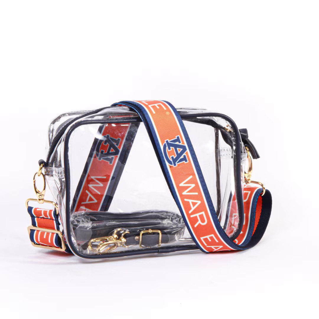 Auburn Clear Purse With Strap / WAR EAGLE - Licensed / Canvas / Purse / Game Day / Stadium / Univ... | Etsy (US)