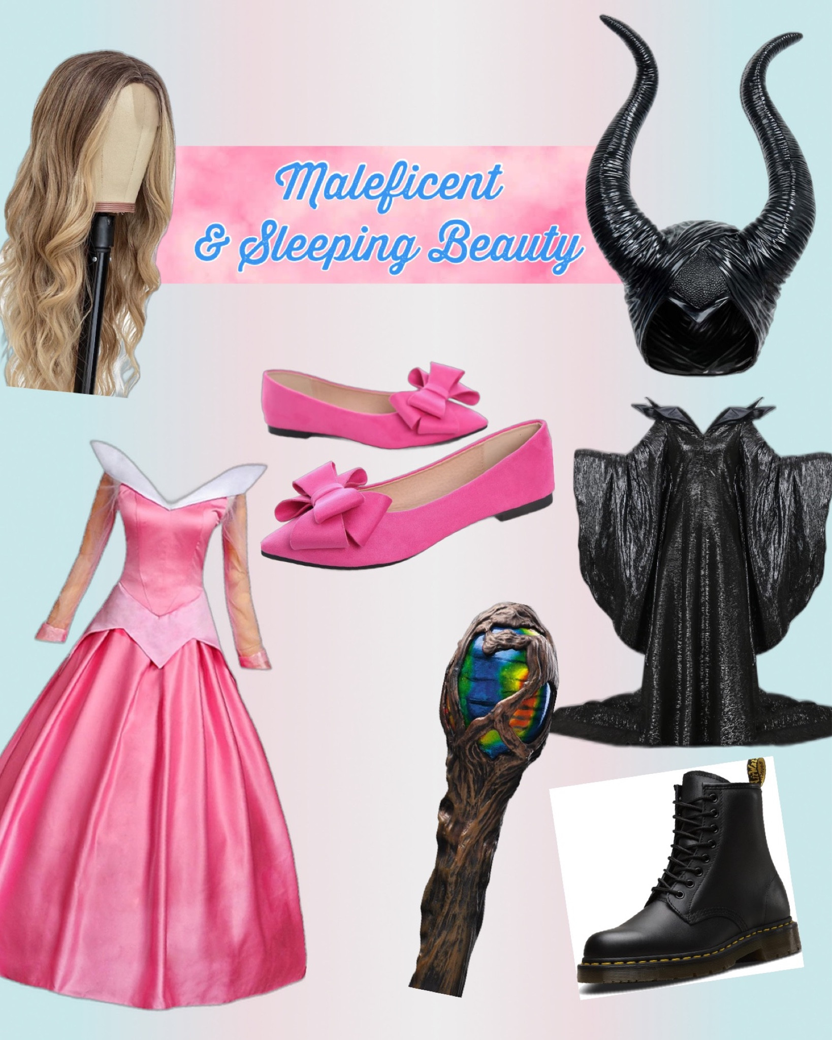 Halloween costume ideas: Maleficent and sleeping beauty. Aurora, briar rose, Disney bound, Disney, cosplay, costumes, dress up, make believe, Mickey Mouse, Minnie Ears, magic, universal studios, Harry Potter, umbrella academy, Klaus Hargreaves, Fleur Delacour, princess, rapunzel, Wonder Woman, Pixar, theme parks, Marvel, DC, 

#LTKSeasonal #LTKHoliday