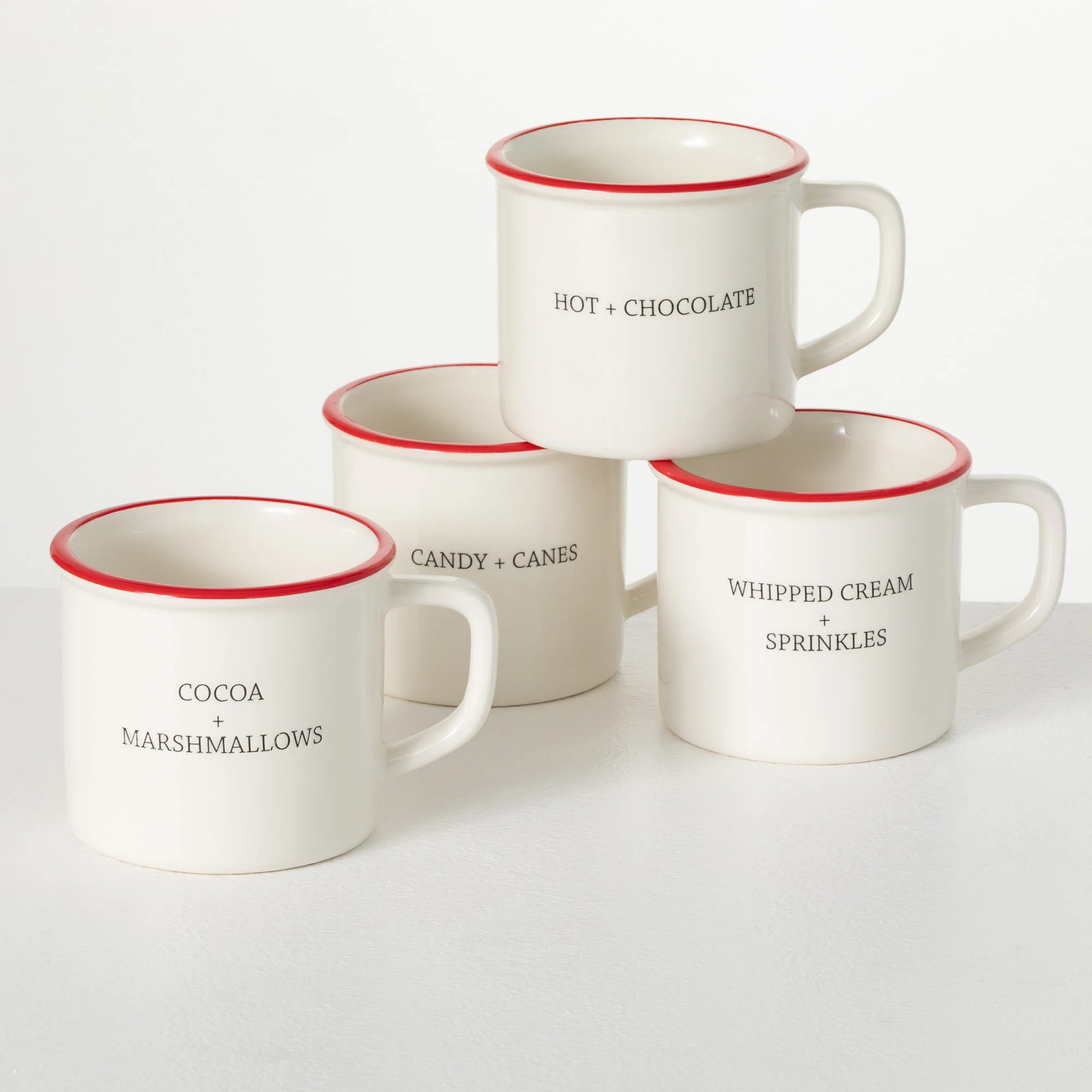 Clover Lane Holiday Mug - Set Of 4 | Wayfair | Wayfair North America