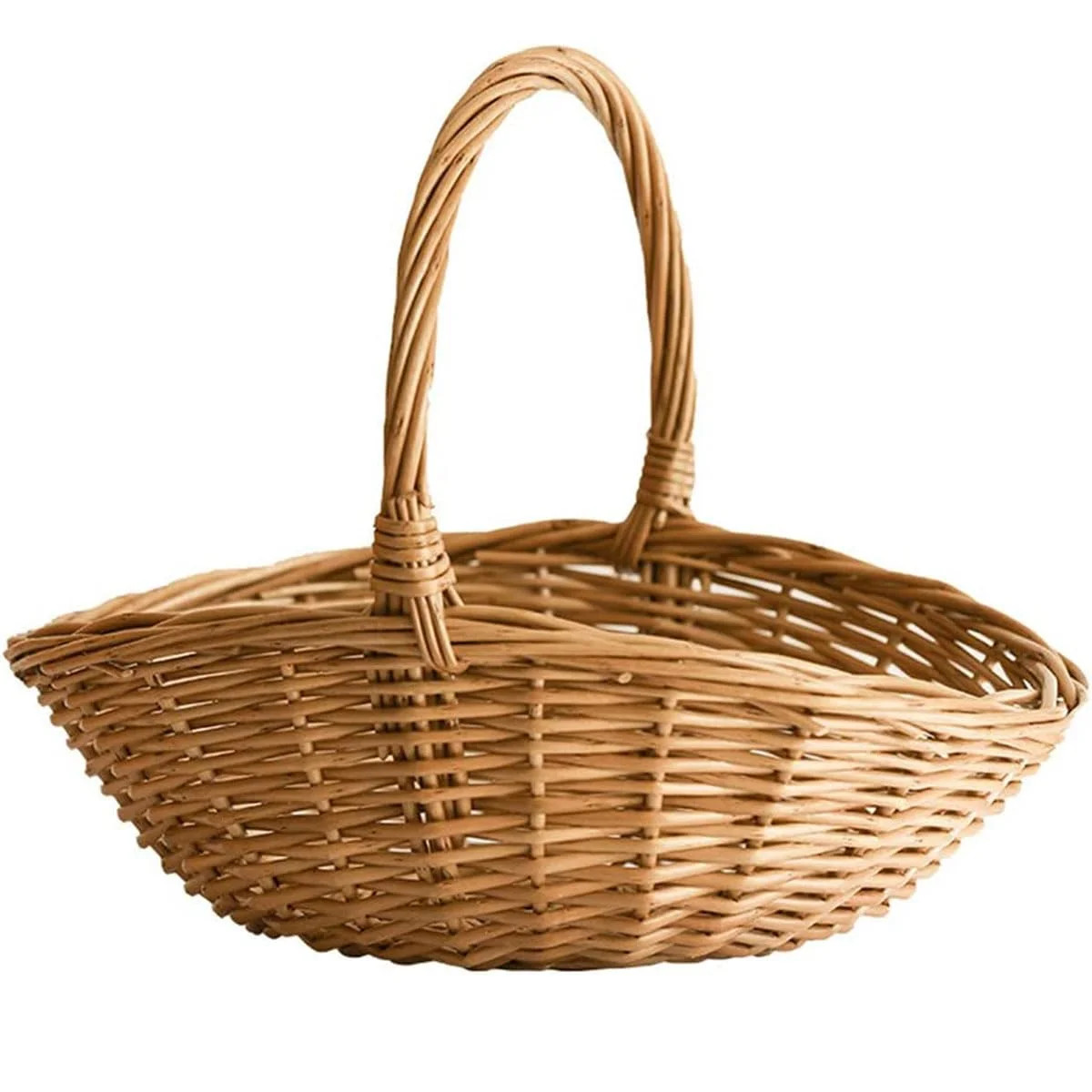 Woven Willow Picnic Basket, (Natural) | Wayfair North America