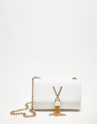 Valentino Divina foldover tassel detail cross body bag in white | ASOS | ASOS (Global)