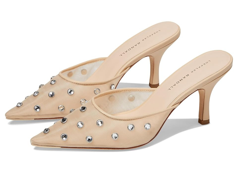 Loeffler Randall Paloma High Women's Heels Cream/Clear : 7.5 B - Medium, Leather | Zappos