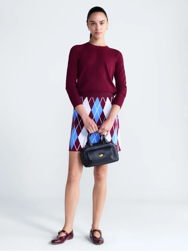 Free Assembly Women's and Women's Plus Cozy Yarn Crewneck Sweater, Midweight, Sizes XS-4X | Walmart (US)
