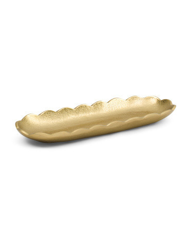 Oval Serving Dish With Scalloped Edges | Marshalls