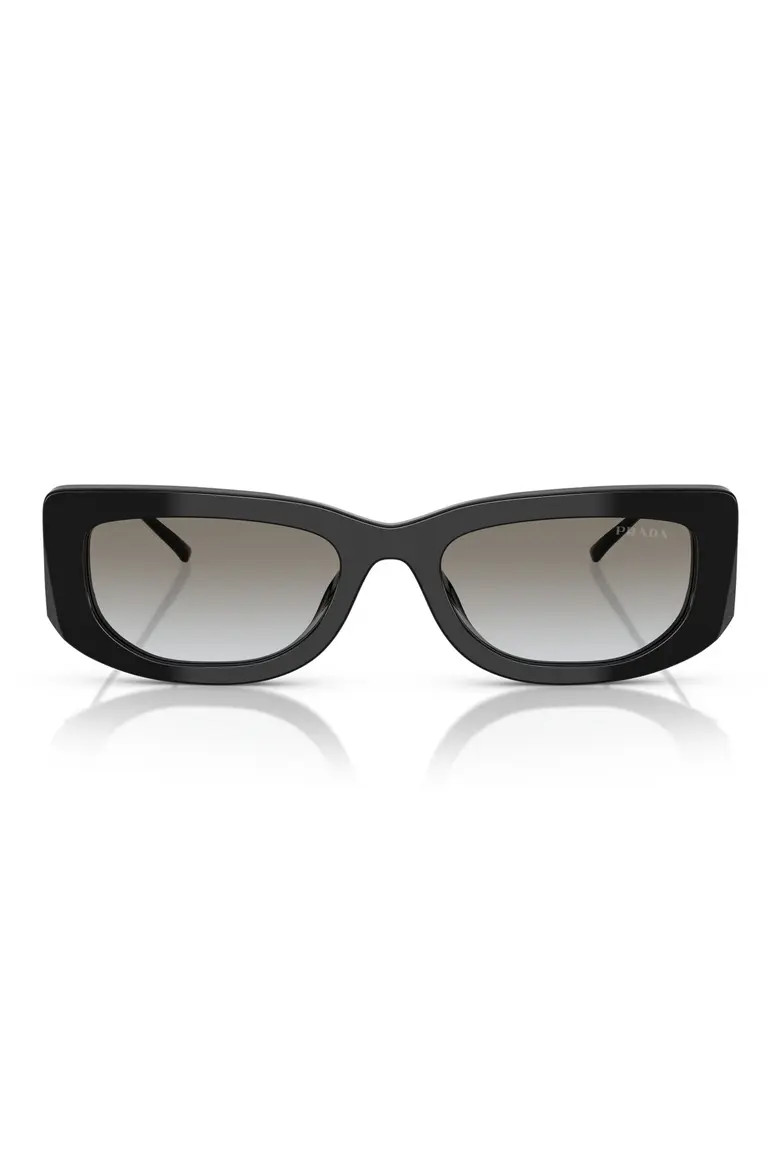 53mm Gradient Rectangular Sunglasses (Women) | Nordstrom | Nordstrom