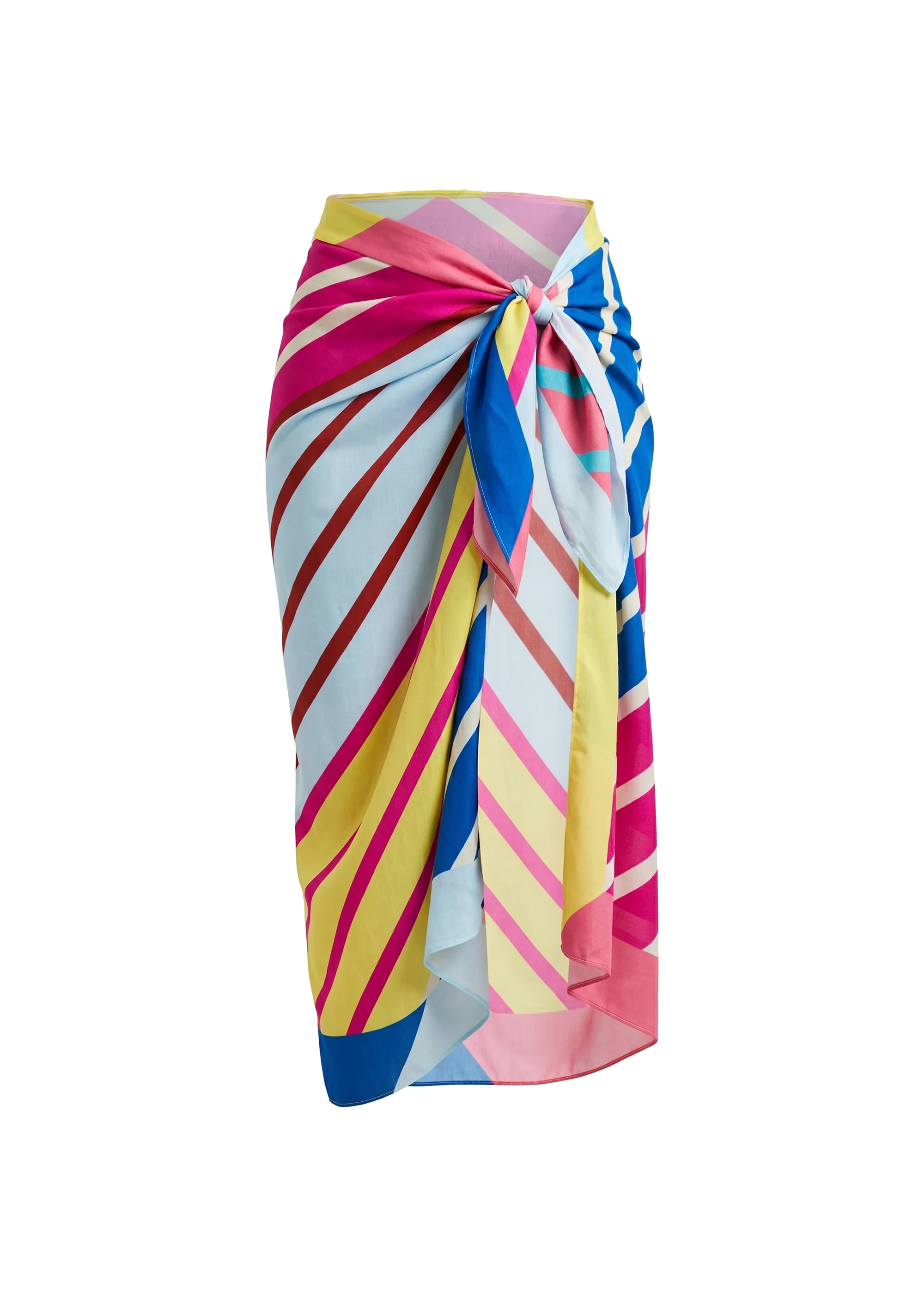 Silk Blend Pareo Symi Colorblock Stripe | Solid & Striped
