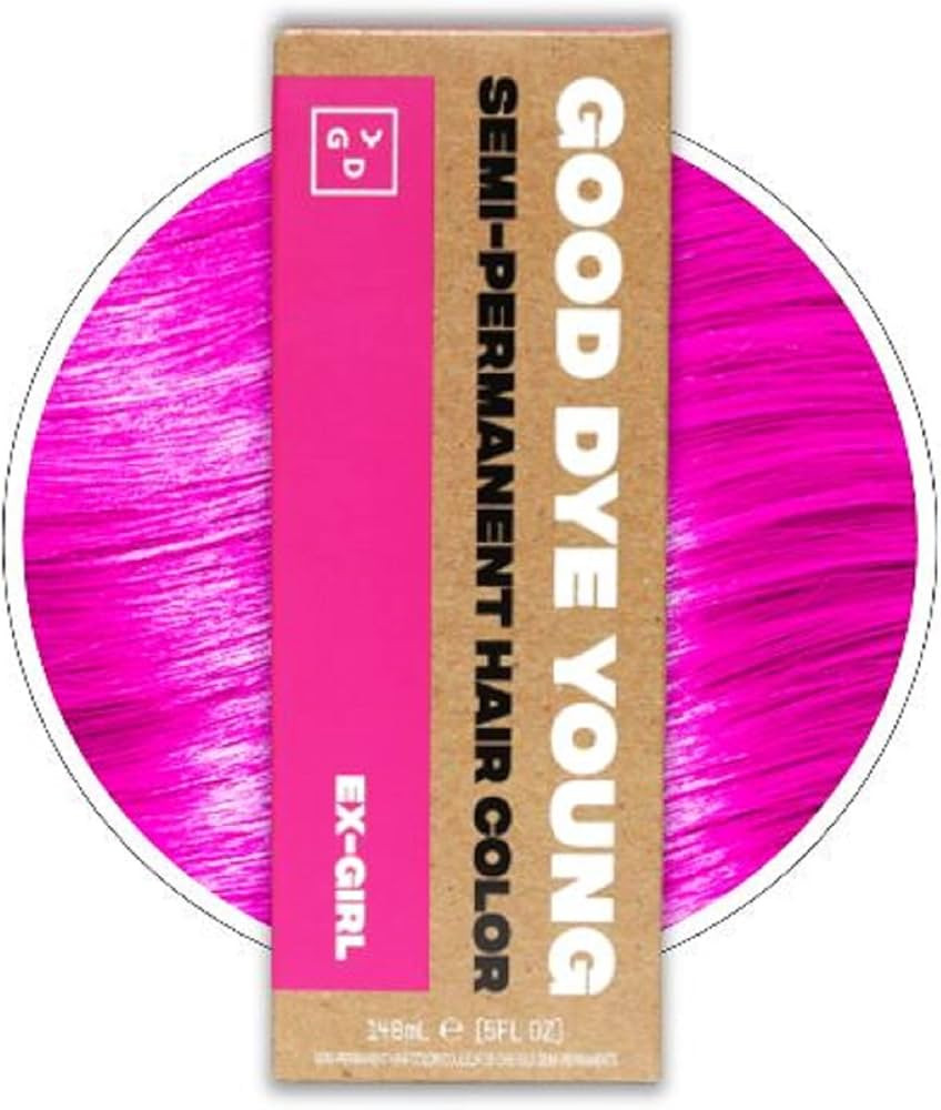 Good Dye Young Semi Permanent Pink Hair Dye (Ex-girl) – UV Protective Temporary Hair Color Last... | Amazon (US)
