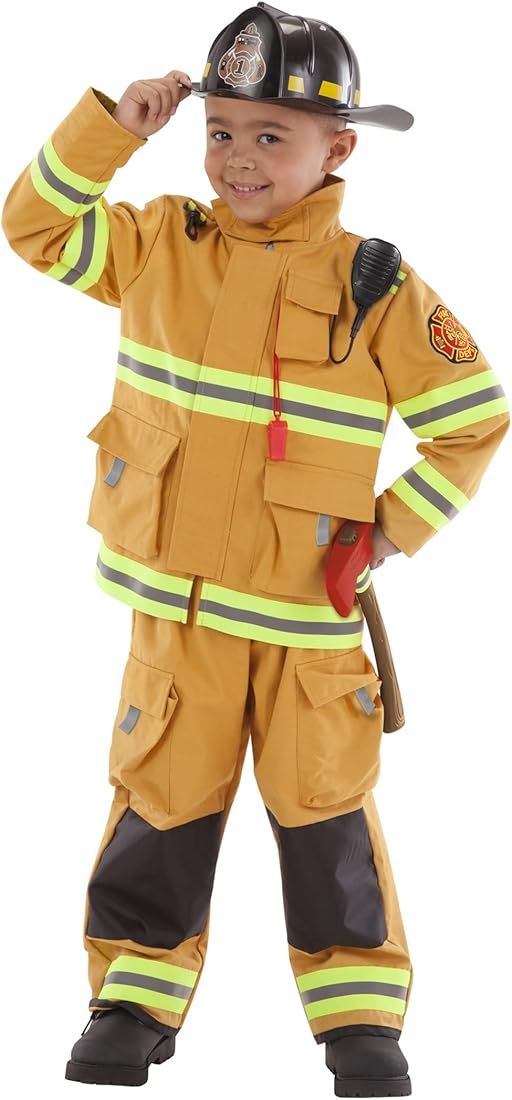 Adventure Factory® Firefighter Costume in Yellow By Teetot® | Amazon (US)