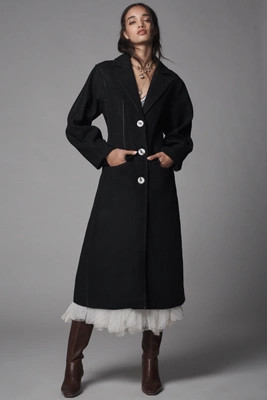By Anthropologie Stitched Topcoat | Anthropologie (US)
