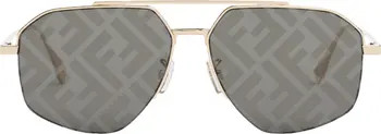 Fendi Travel 56mm Aviator Sunglasses | Nordstrom | Nordstrom