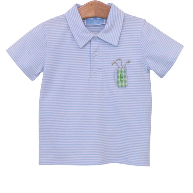Golf Stripe Knit Polo | Classic Whimsy