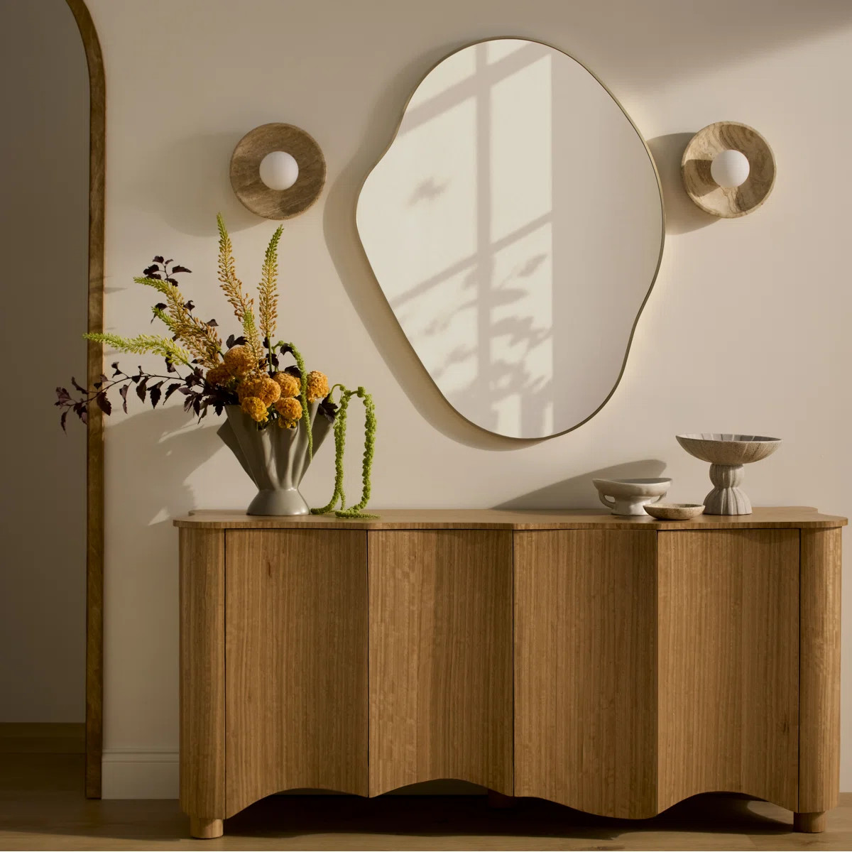 Stoneware Pedestal Bowl with Handles | Wayfair North America