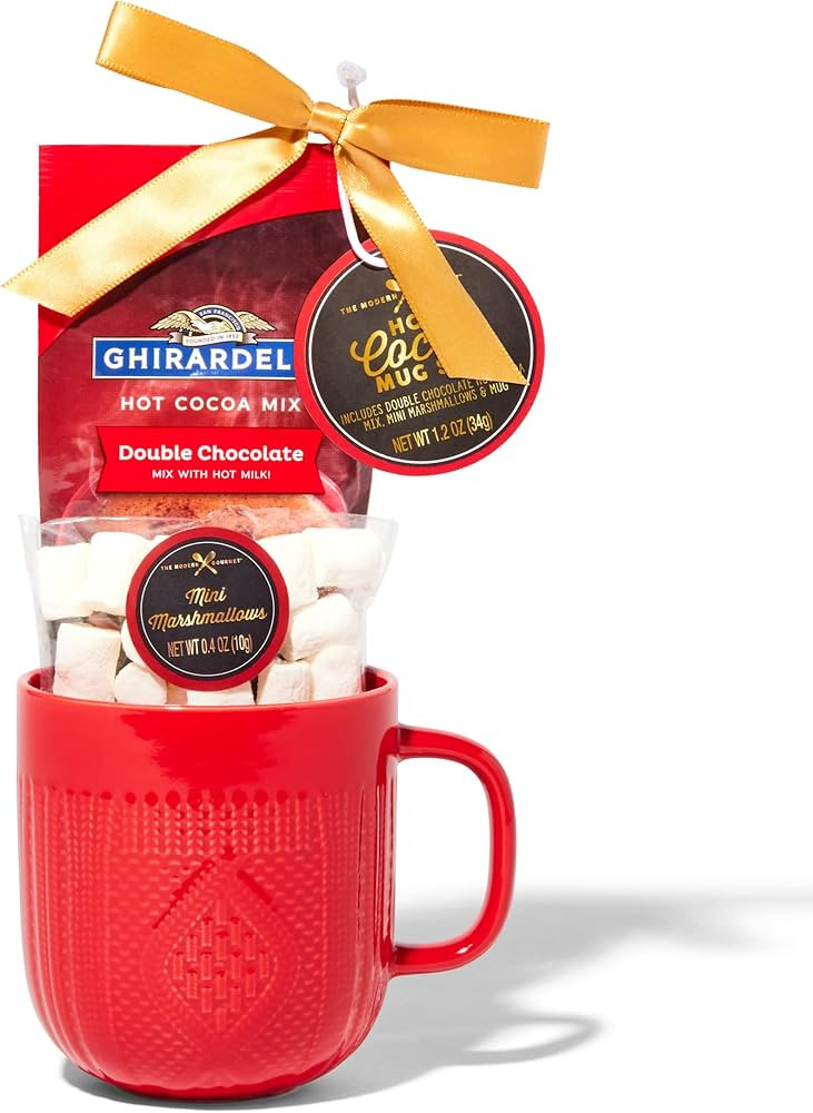 Ghirardelli Hot Chocolate Gift Set, Includes 1 Single-Serve Packet of Ghirardelli Double Chocolat... | Amazon (US)