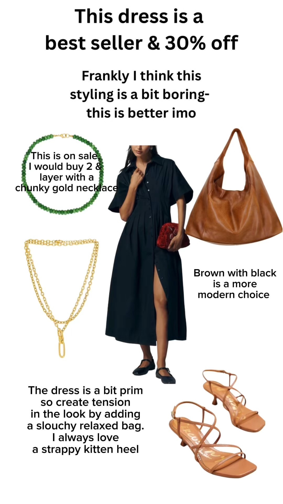 30% off this viral best selling dress- here are my styling choices 

#LTKSaleAlert #LTKootd