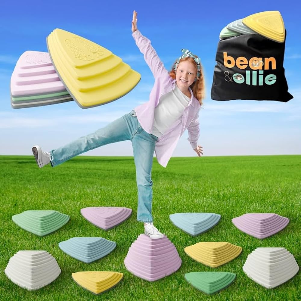 Balance Stepping Stones for Kids (11 pcs) - Kids Stepping Stones w Travel Bag - Toddler Stepping ... | Amazon (US)