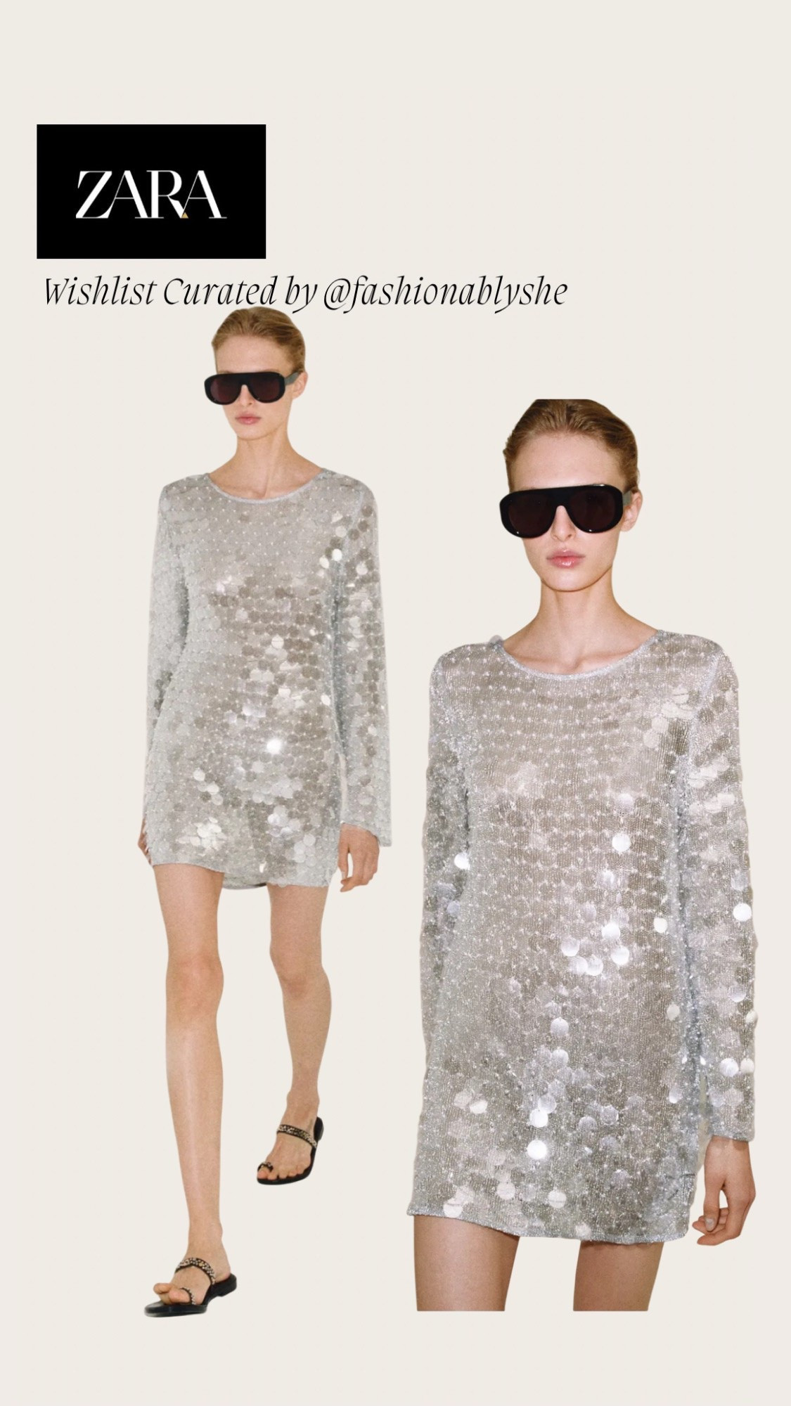 Zara sequin dress

#LTKdayinmylife #LTKmomlife #LTKOver40