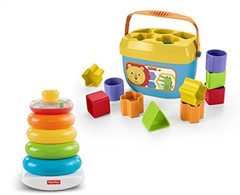 Fisher-Price Rock-a-Stack & Baby's First Blocks Bundle | Amazon (US)