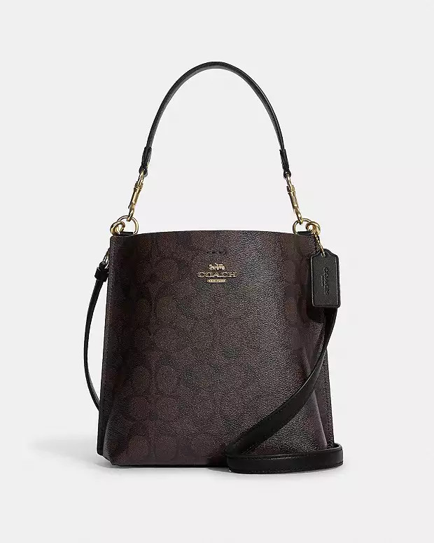 Mollie Bucket Bag 22 In Signature Canvas | Coach Outlet US