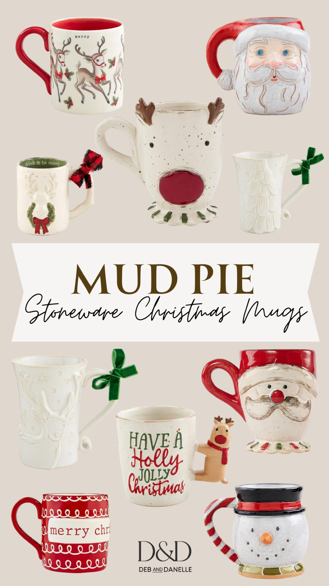 Mud Pie has a stunning collection of stoneware Christmas mugs. I love this brand’s rustic, vintage-inspired style. I grabbed one of their reindeer mugs to add to the Christmas home decor in my kitchen. 

#LTKSeasonal #LTKHome #LTKFindsUnder50