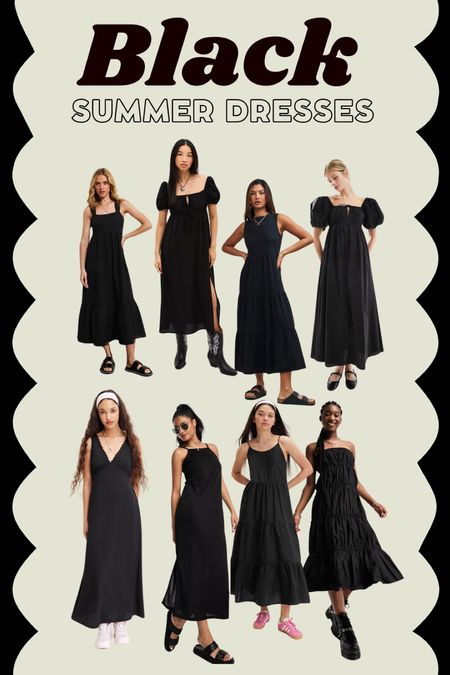 Black summer dresses, black dress, lbd, black midi dress, black maxi dress

#LTKuk #LTKeurope #LTKspring