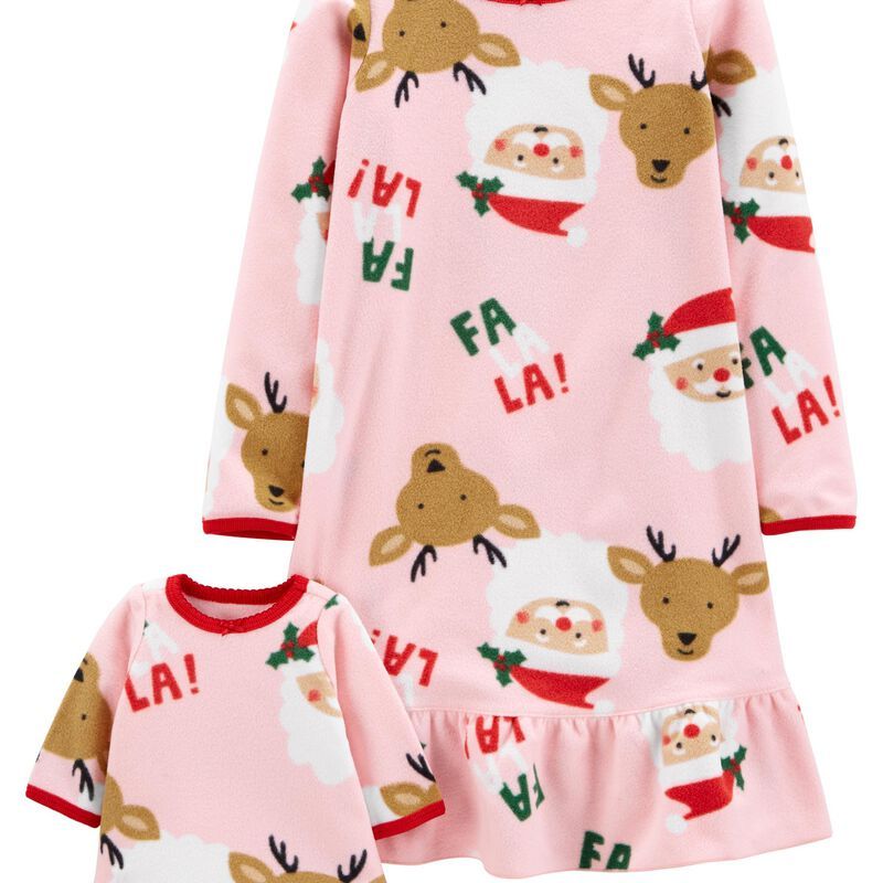 Christmas Matching Nightgown & Doll Nightgown | Carter's