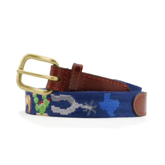 Smathers and Branson Texas Life Needlepoint Children's Belt | JoJo Mommy