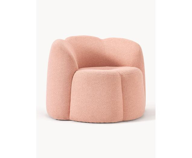 Bouclé loungefauteuil Fleur | Westwing EU
