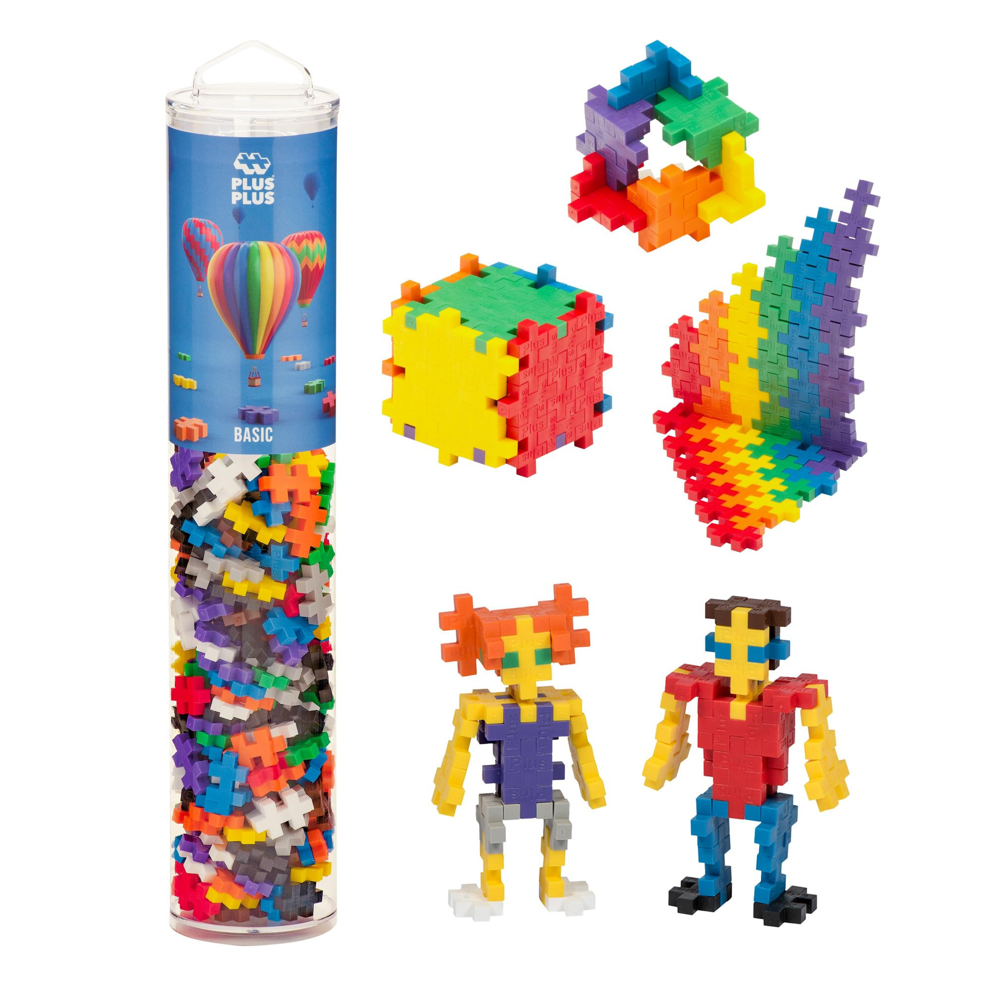 PLUS PLUS 240 Piece Interlocking Building Blocks for Kids, Open Ended Connecting Toys, STEM Bin C... | Amazon (US)