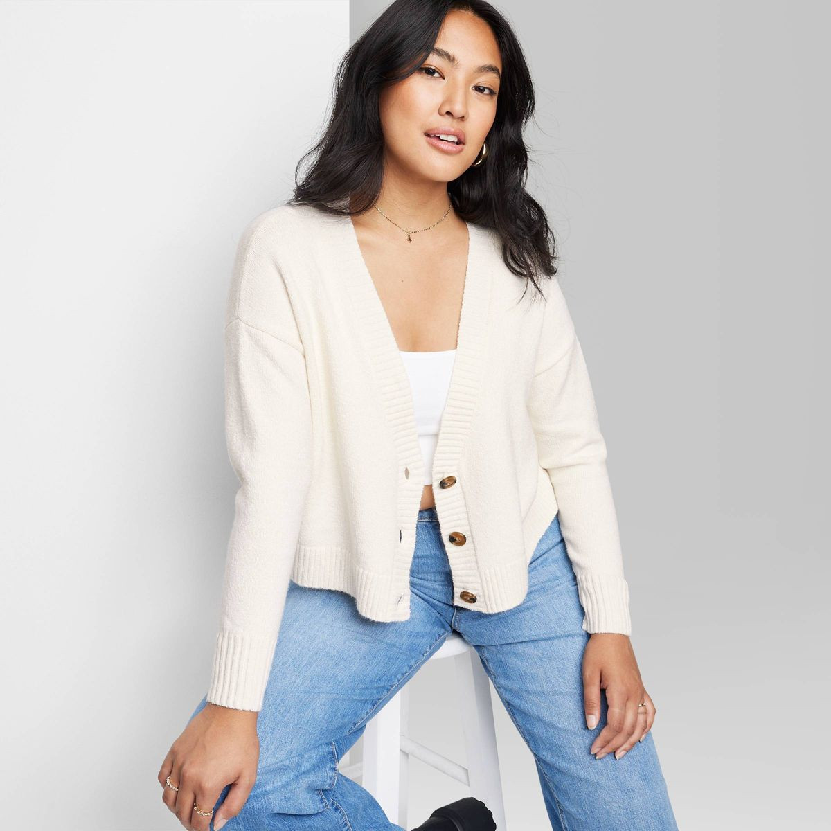 Women's Slouchy Button-Front Cardigan - Wild Fable™ | Target