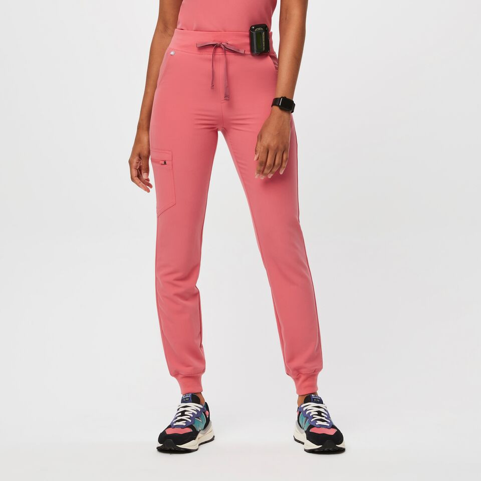 Women’s High Waisted Zamora™ Jogger Scrub Pants - Desert Rose · FIGS | FIGS