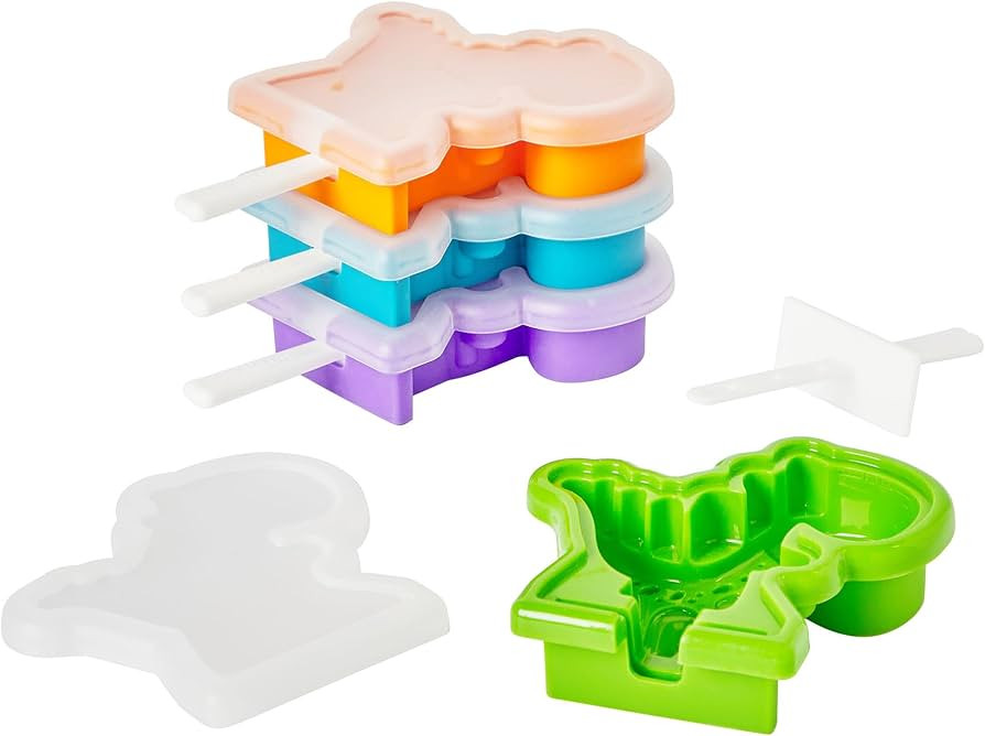 Tovolo Silicone Popsicle Molds with Sticks (4-Pack, Dino) - Reusable Ice Pop Molds for Homemade F... | Amazon (US)
