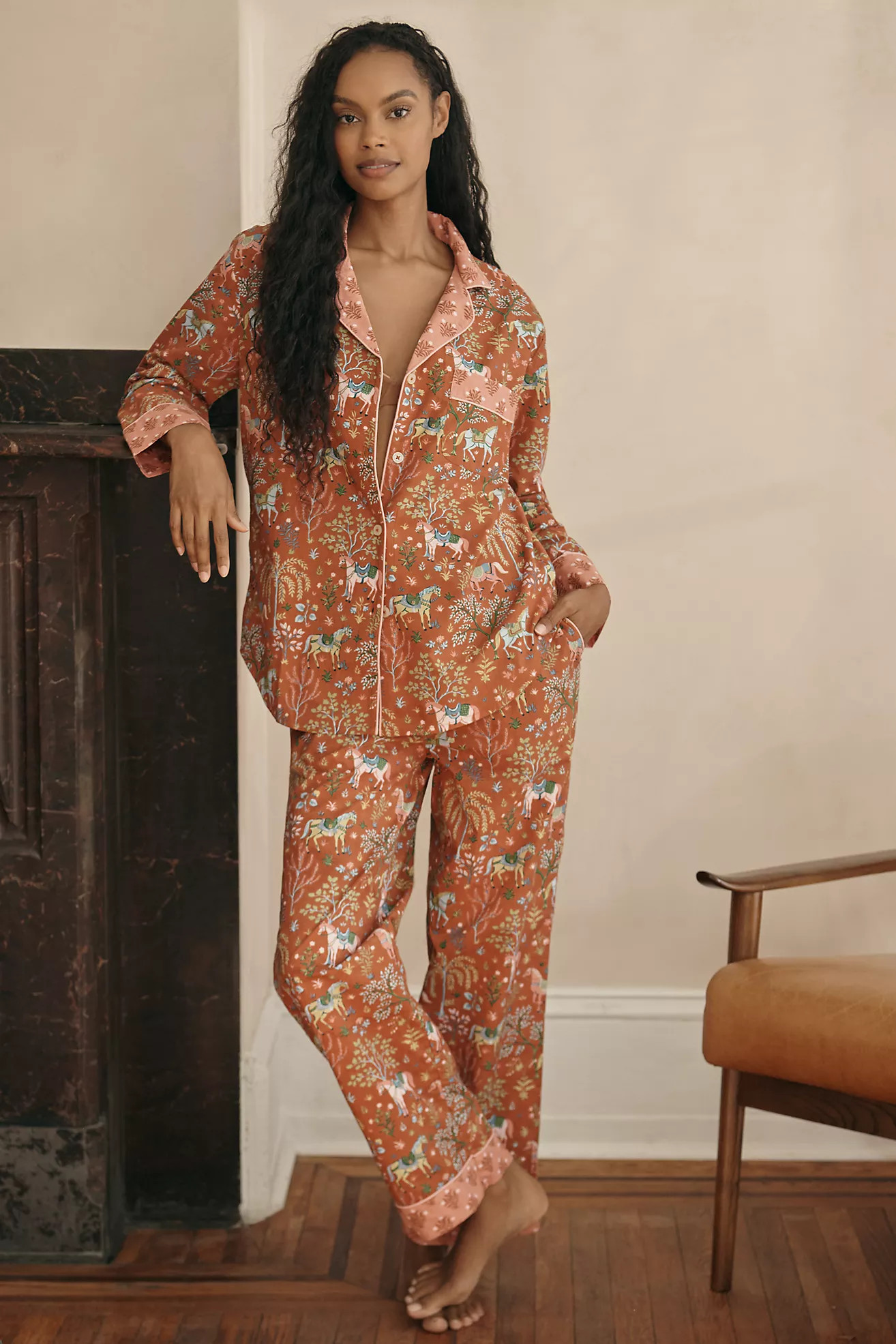 Printfresh Copper Show Pony Pajama Set | Anthropologie (US)