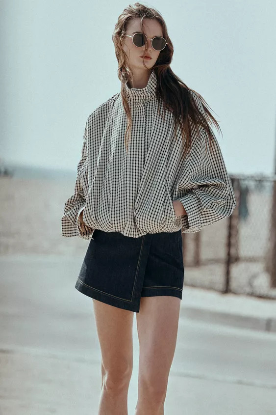 PLAID BOMBER JACKET | Zara US