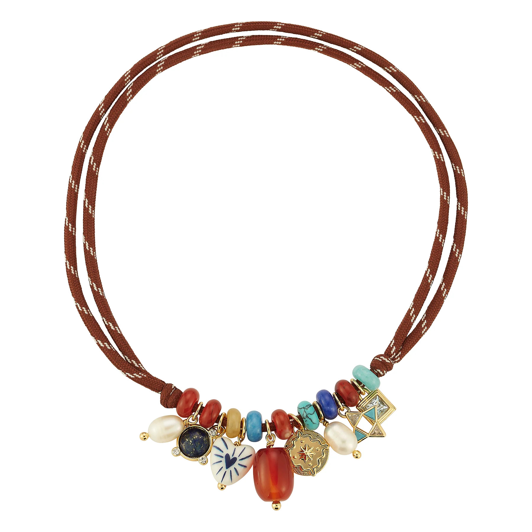 Pilaro Necklace | Beaded Charm Necklace | Mignonne Gavigan | Mignonne Gavigan