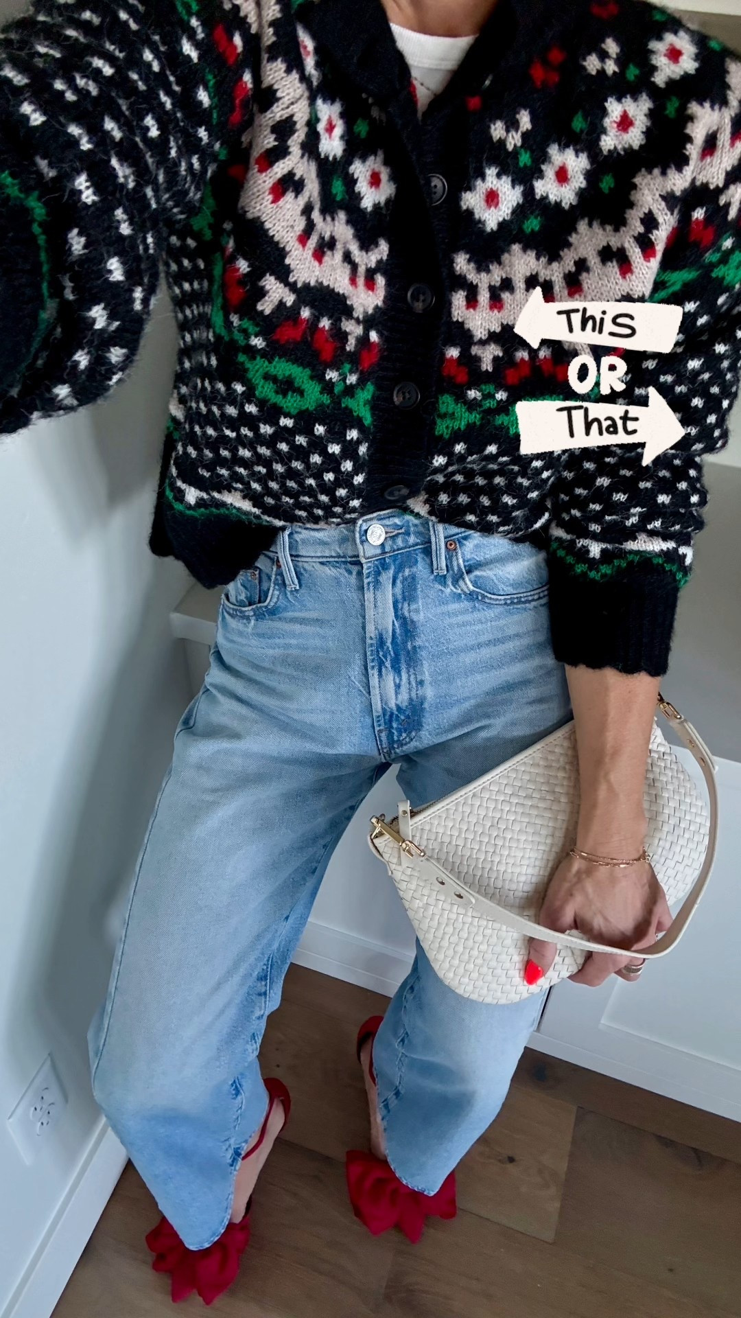 Love this fair isle Christmas sweater! Easily dresses up or down.

#LTKCyberWeek #LTKHoliday #LTKOver40