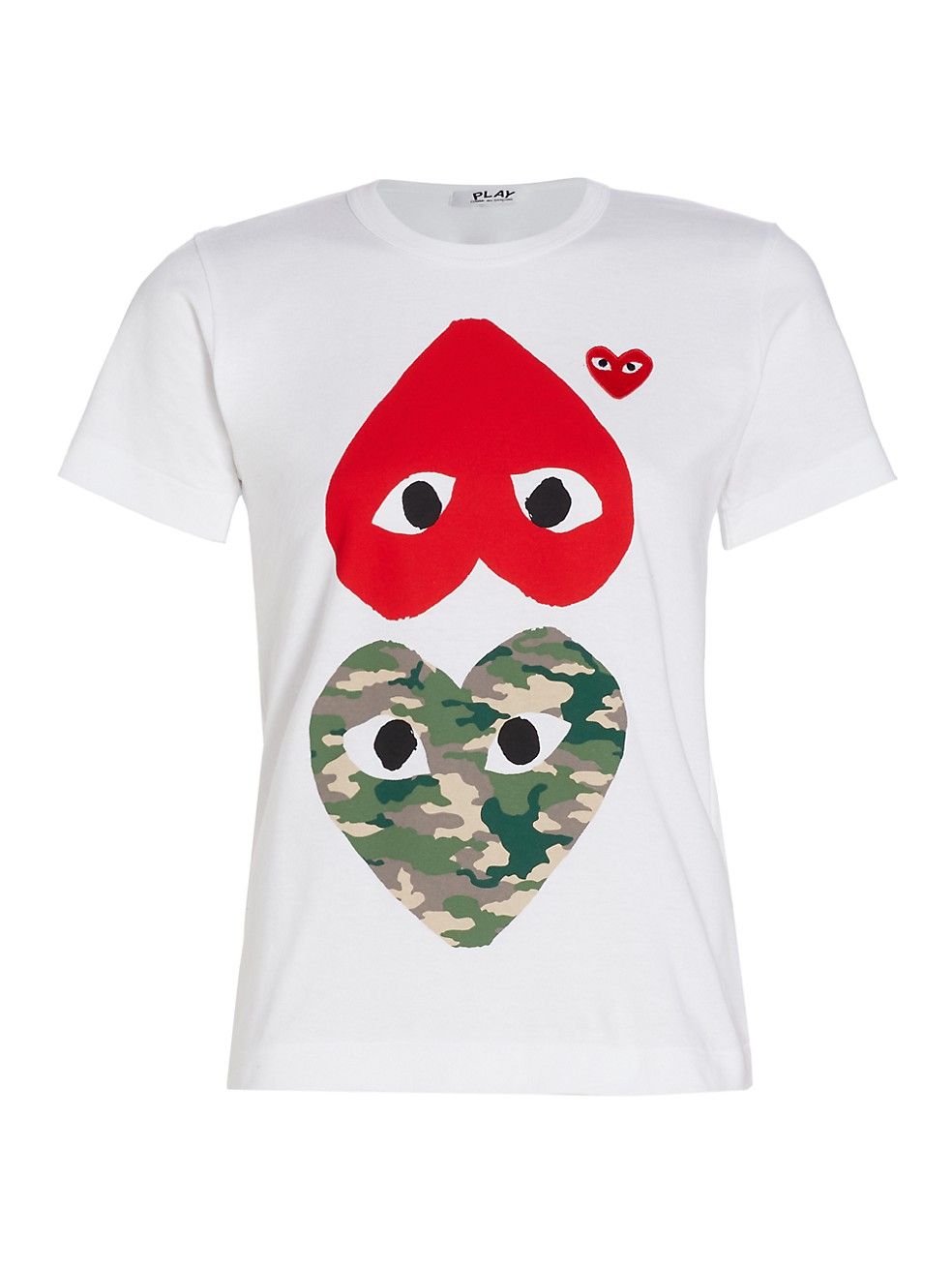 Camouflage-Heart-Print Cotton Jersey T-Shirt | Saks Fifth Avenue