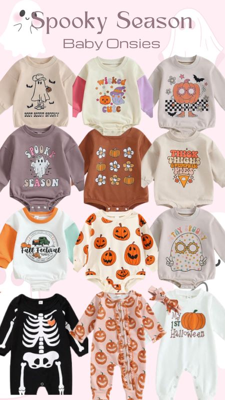 Spooky Season Baby Onsies!!! How adorable are all of these and most of them are available on Amazon Prime 🤌🏼

#LTKSeasonal #LTKbaby #LTKkids