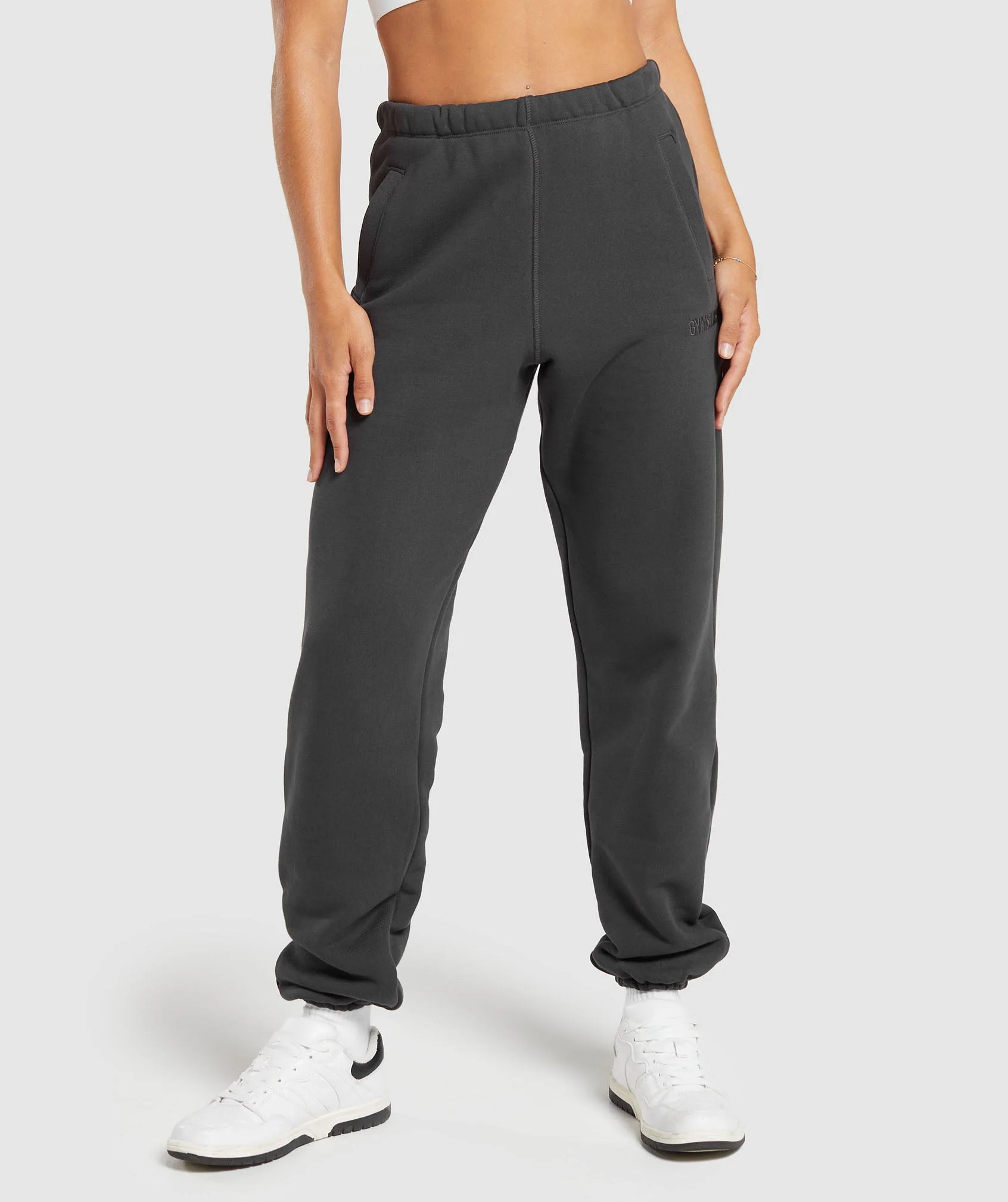 Gymshark Heavyweight Loopback Sweat Joggers - Asphalt Grey | Gymshark US