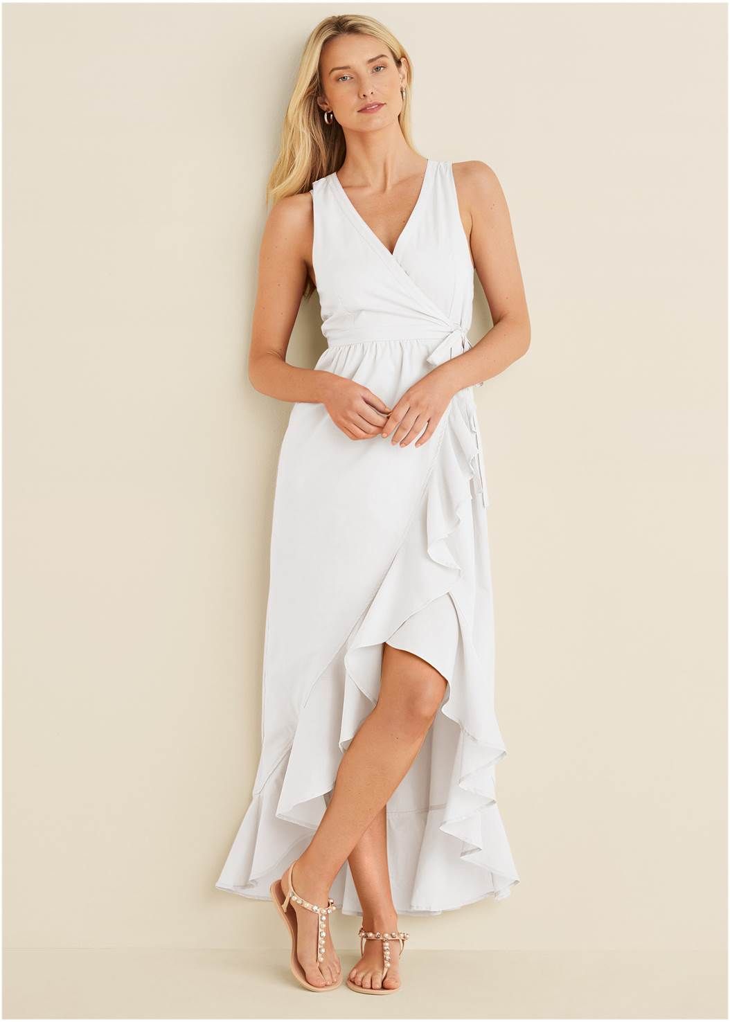 High-Low Wrap Dress | VENUS