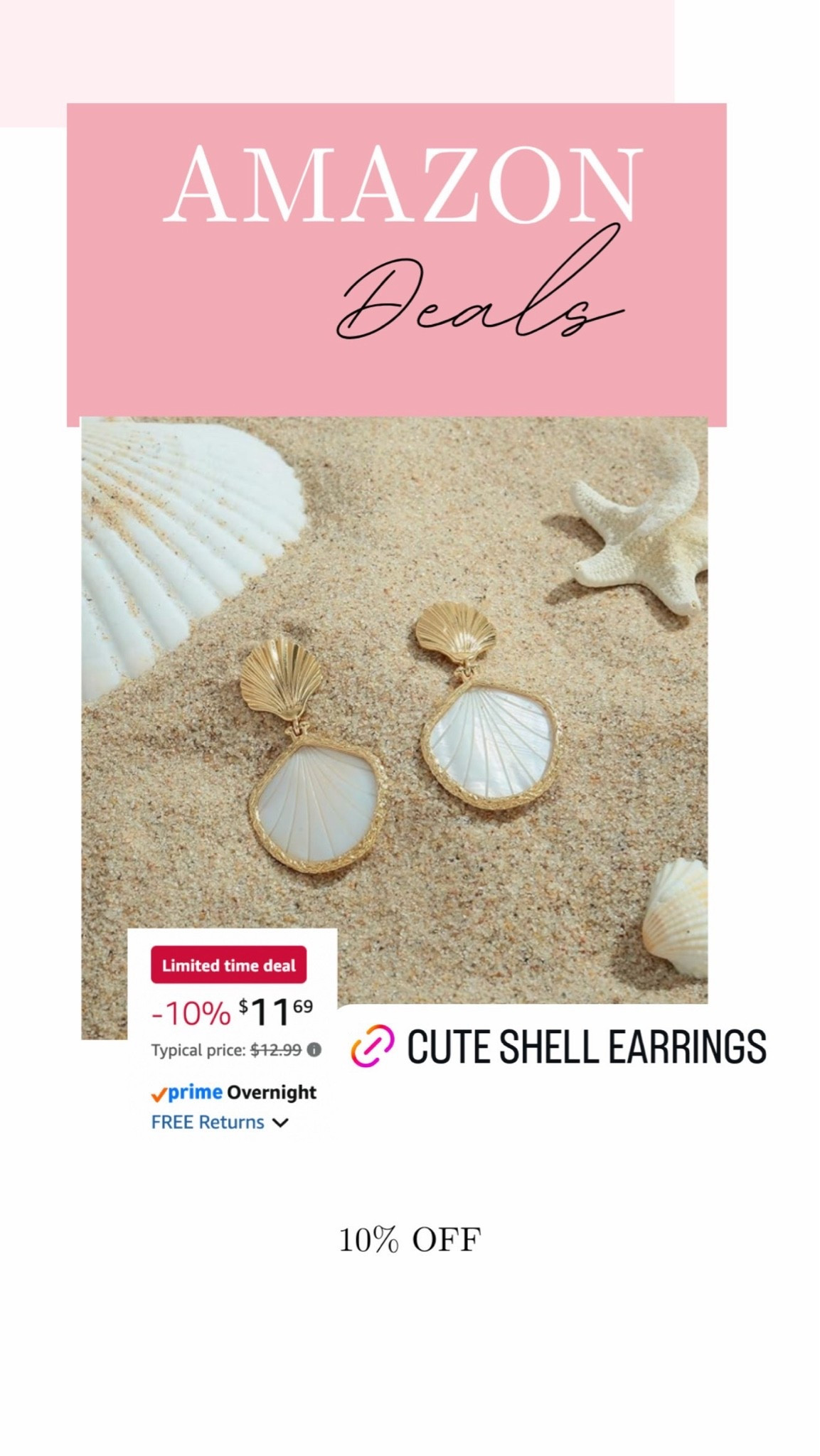 How cute are these little seashell earrings on Deal?!! ￼

#LTKMidsize #LTKSaleAlert #LTKBeauty