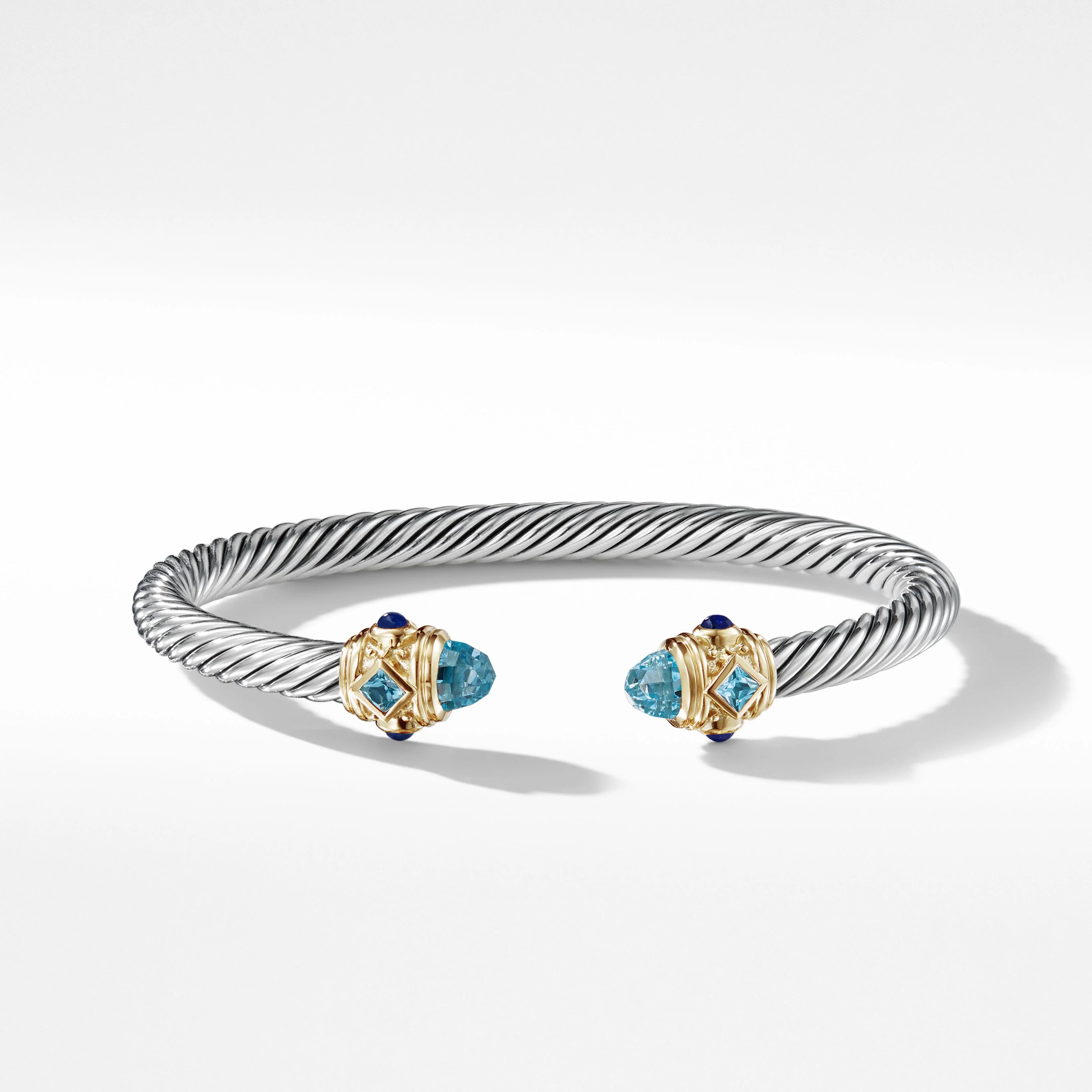 Renaissance® Bracelet in Sterling Silver with Blue Topaz, Lapis and 14K Yellow Gold | David Yurman