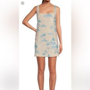 Gianni Bini X DANNIJO Twiggy sequin palm tree dress | Poshmark